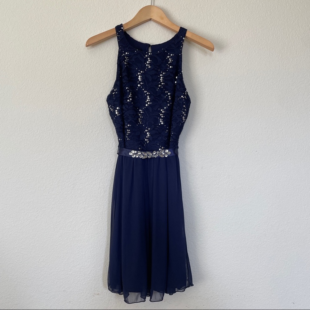 Navy Blue Formal Dress